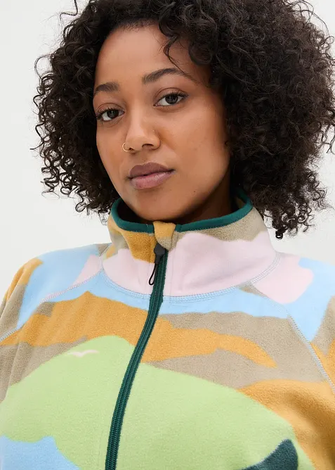 Giacca in pile con tasche zippate, bonprix