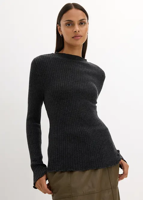 Maglione in finissima lana merino, bonprix