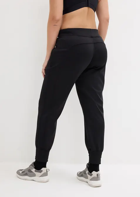 Pantaloni da jogging super elasticizzati con fodera morbida, bonprix