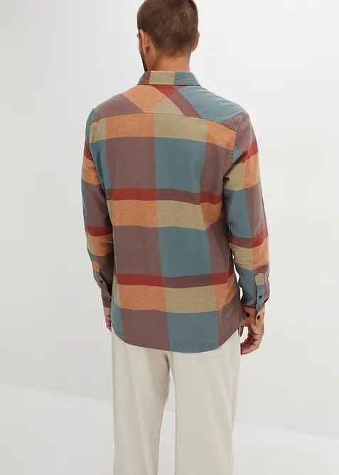 Camicia in flanella di puro cotone, bonprix