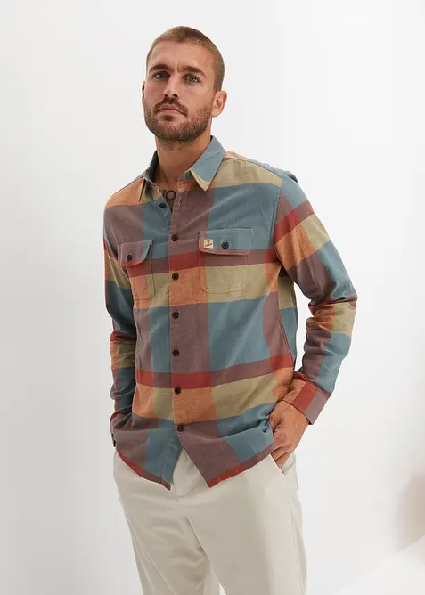 Camicia in flanella di puro cotone, bonprix