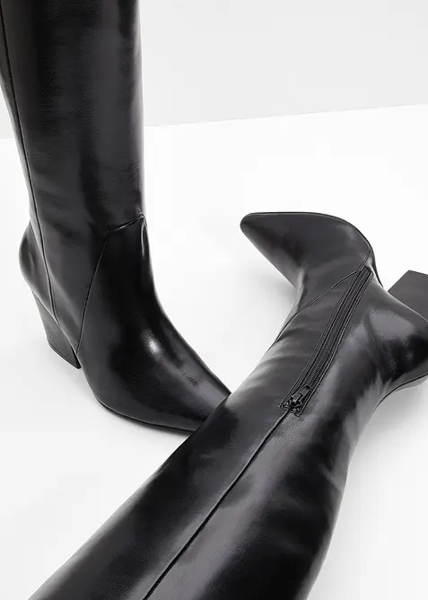 Jeans termici con fodera di jersey, vita media, bonprix