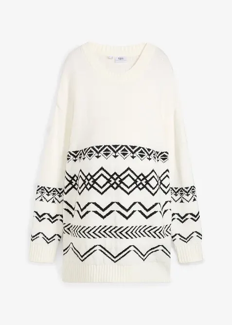 Maglione prémaman / da allattamento 2 in 1 in misto cotone, bonprix