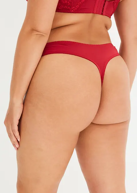 Perizoma alto lucido (pacco da 2), bonprix