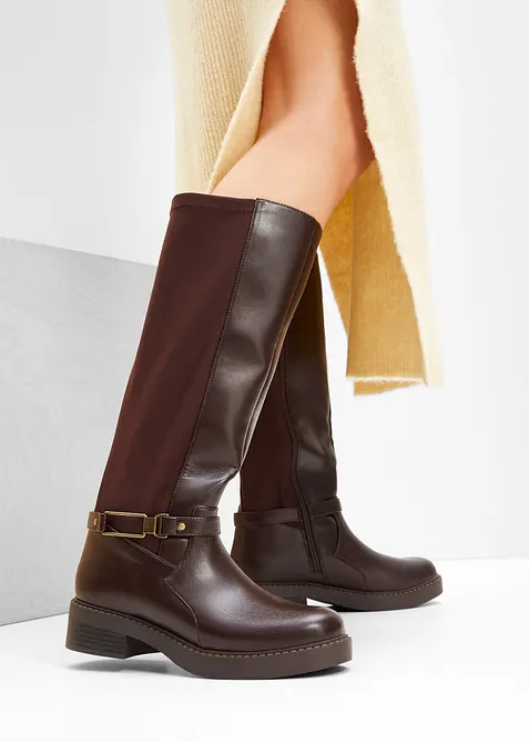 Stivali con gambale largo, bonprix