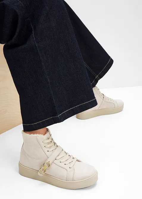 Scarponcini stringati foderati, bonprix