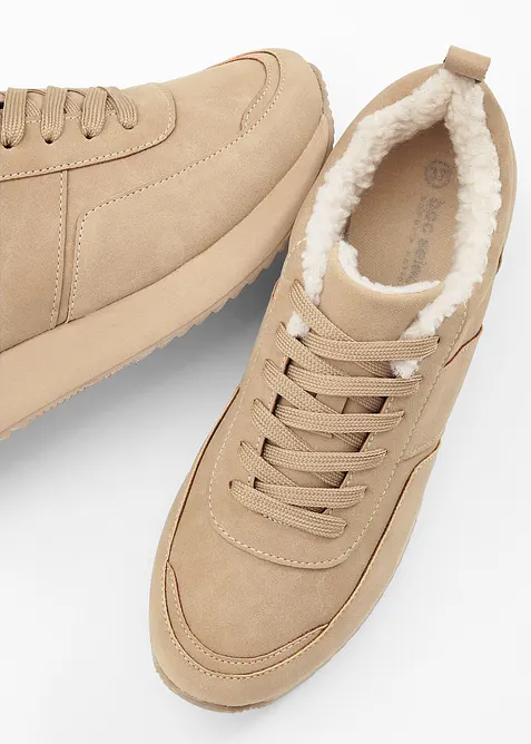 Sneaker foderate con plateau, bonprix