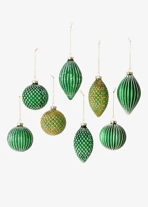 Palline di Natale (set 8 pezzi), bonprix