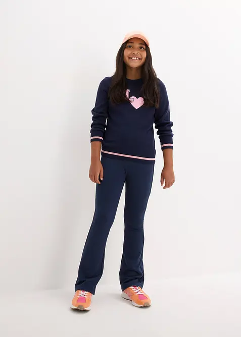 Leggings termici con interno garzato, flared, bonprix