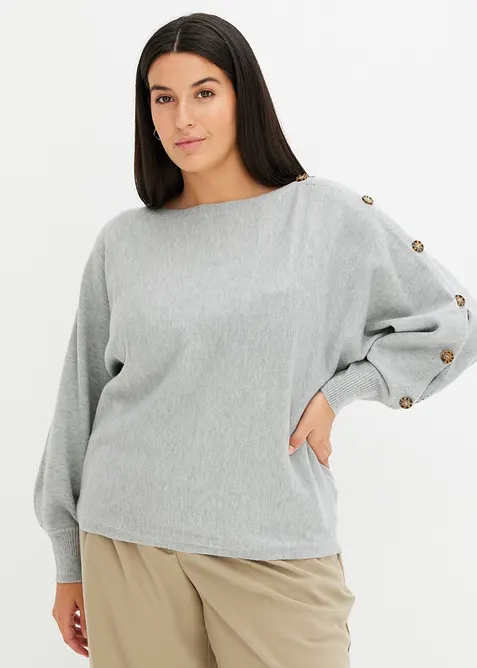 Maglione con bottoni, bonprix