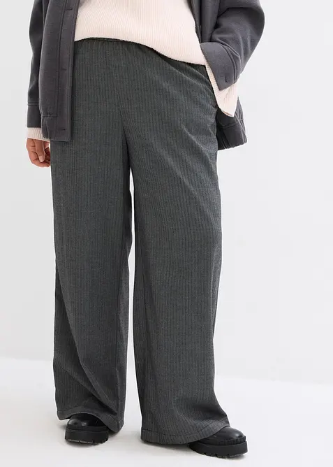 Pantaloni a palazzo con elastico in vita, bonprix