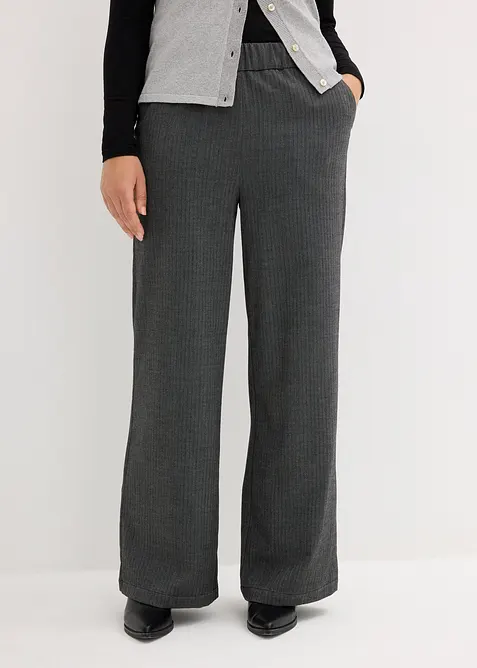 Pantaloni a palazzo con elastico in vita, bonprix