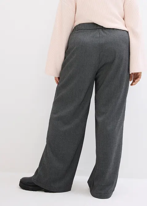 Pantaloni a palazzo con elastico in vita, bonprix