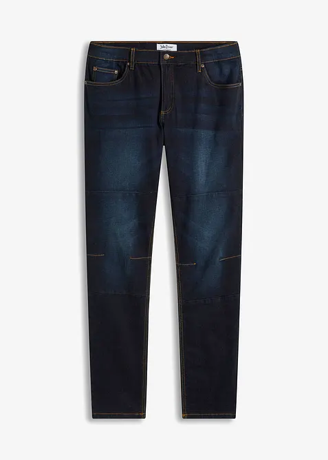 Jeans elasticizzati tapered con taglio comfort, regular fit, bonprix