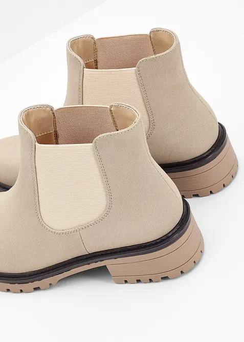 Stivaletti chelsea con suola profilata, bonprix