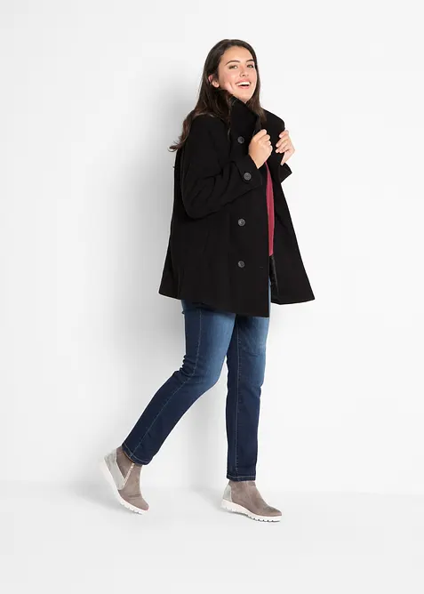 Jeans straight elasticizzati, vita alta, bonprix