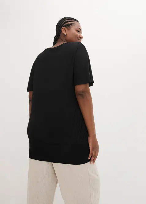 Maglia a mezze maniche con scollo a barca, bonprix