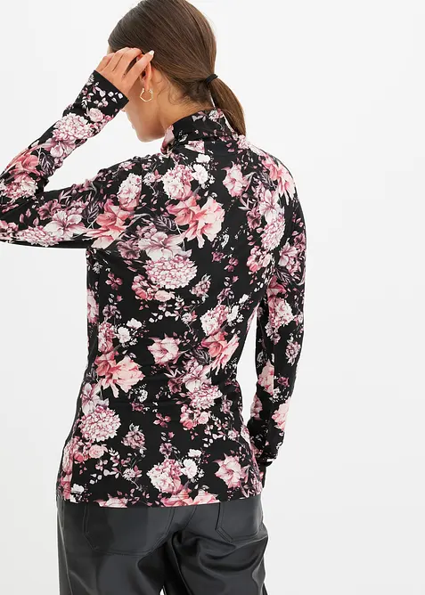 Maglia a maniche lunghe in misto viscosa morbido, bonprix