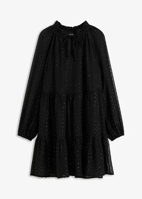 Abito tunica con effetto glitterato, bonprix