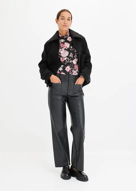 Maglia a maniche lunghe in misto viscosa morbido, bonprix