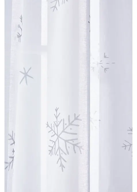 Tenda trasparente con fiocchi di neve e poliestere riciclato (pacco da 1), bonprix