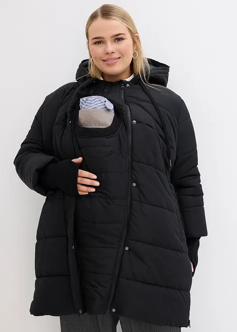 Cappotto prémaman 3 in 1 con inserto babywearing, bonprix