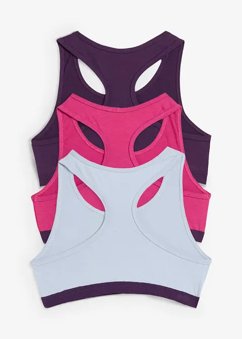 Reggiseno bustier con morbido cotone (pacco da 5), bonprix