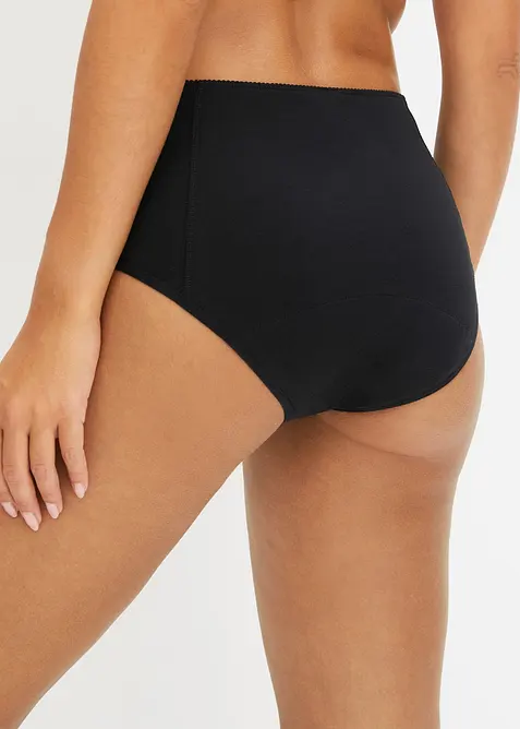 Culotte mestruale a vita alta ad assorbenza media (pacco da 2), bonprix