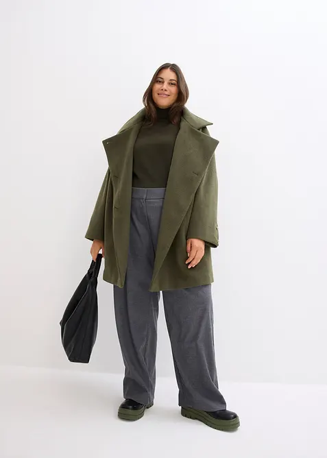 Maglione a collo alto in filato fine, bonprix