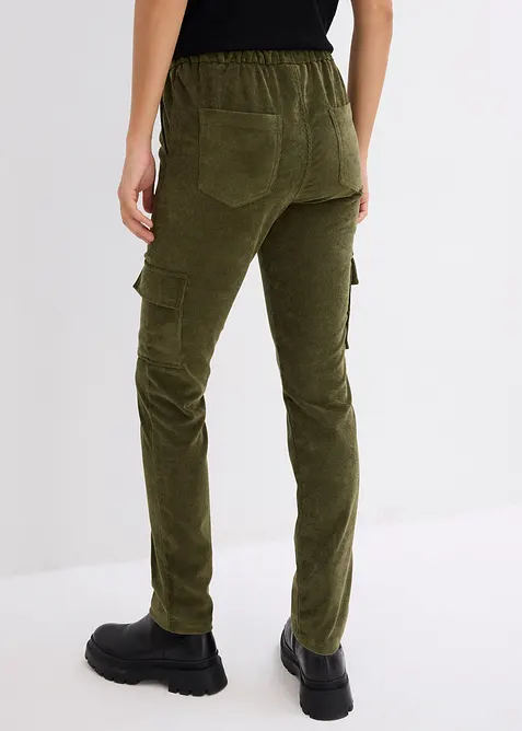 Pantaloni con elastico in vita in velluto a coste, bonprix