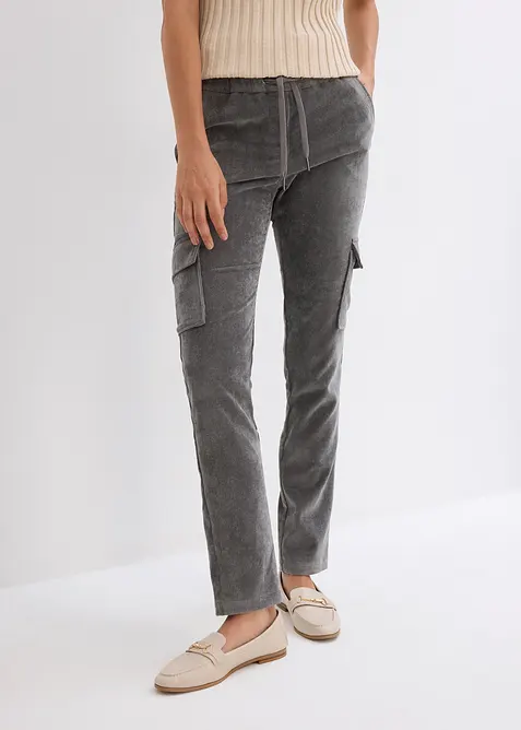 Pantaloni con elastico in vita in velluto a coste, bonprix