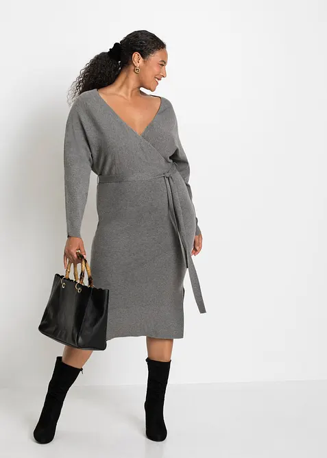 Abito in maglia fluente di misto viscosa, bonprix