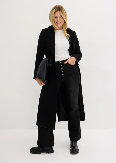 Jeans bootcut con cinta comoda, vita alta, bonprix