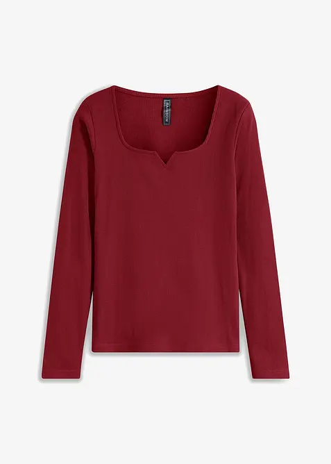 Maglia a costine in puro cotone biologico, bonprix