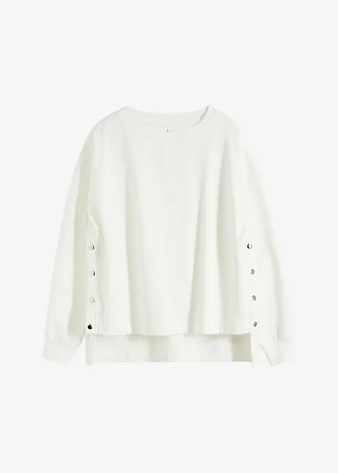 Felpa oversize in puro cotone biologico, bonprix