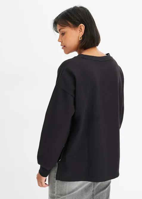 Felpa oversize in puro cotone biologico, bonprix