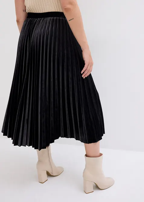 Abito midi in cr&ecirc;pe operato, bonprix