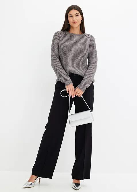 Maglione in filato grosso con fili glitterati, bonprix