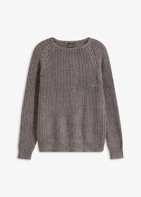 Maglione in filato grosso con fili glitterati, bonprix