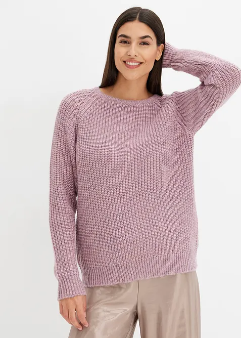 Maglione in filato grosso con fili glitterati, bonprix