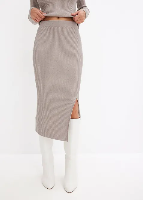 Gonna in maglia di misto viscosa morbido, bonprix