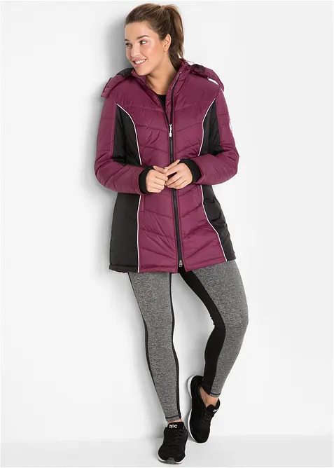 Giubbotto trapuntato tecnico da sci, idrorepellente, bonprix