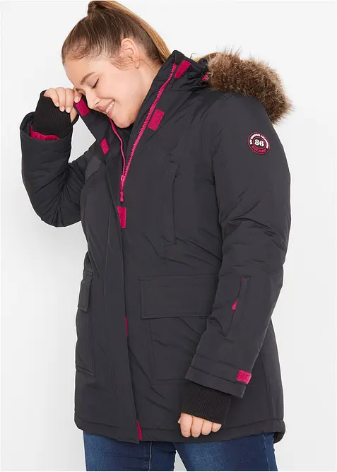 Parka tecnico imbottito impermeabile, bonprix