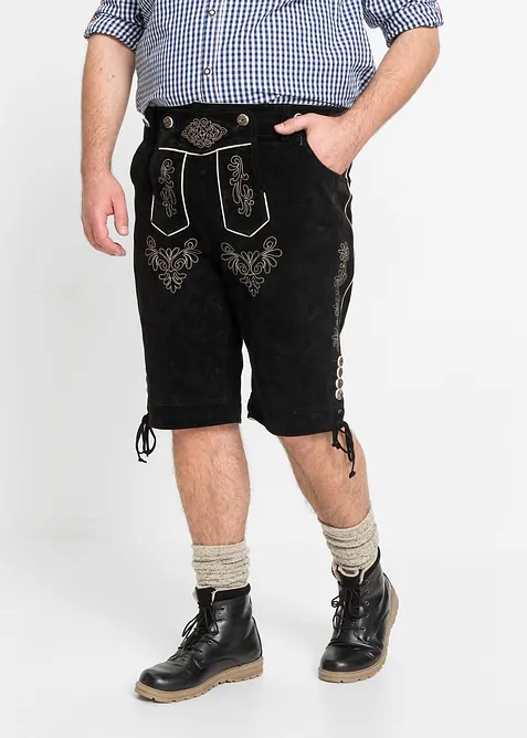 Pantaloni corti bavaresi in pelle, regular fit, bonprix