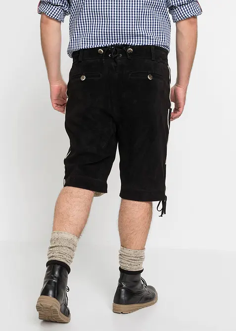 Pantaloni corti bavaresi in pelle, regular fit, bonprix