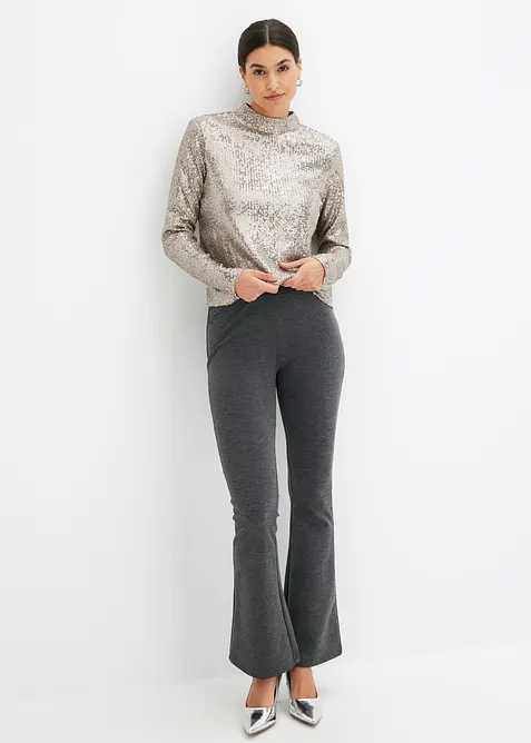 Blusa con paillettes, bonprix