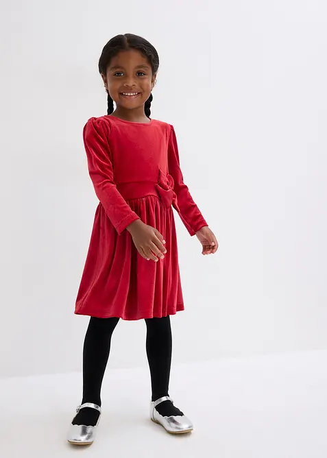 Abito svasato in velluto, bonprix