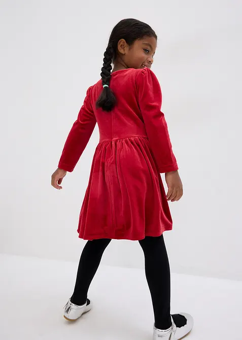 Abito svasato in velluto, bonprix