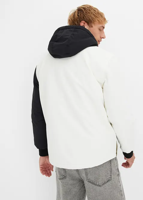 Giacca invernale con cappuccio in color blocking, bonprix