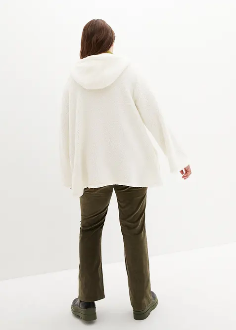 Giacca in pile teddy con spacchi laterali, bonprix